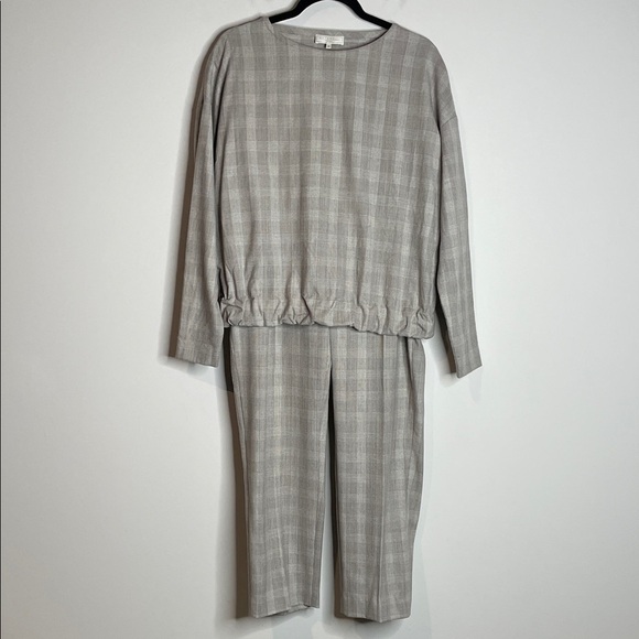 Antonelli FirenzeWomen’s Virgin Wool Plaid Pants Set Size 40 US 4